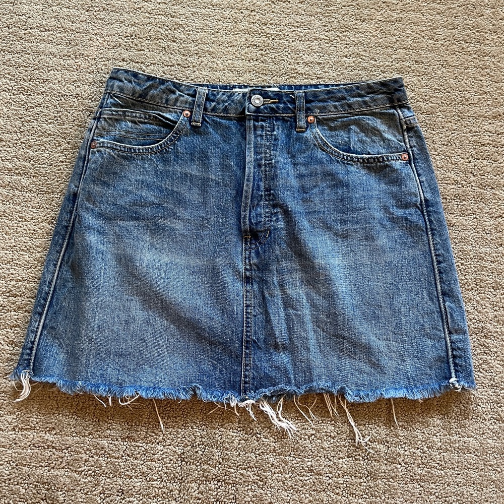 Free People Denim Mini Skirt We the Free size 29